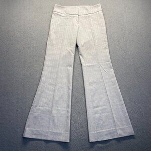 CACHE Women's Gray Stripe Wide Leg  Dress Pants‎ Size 2,Stretch,Zipp.USA